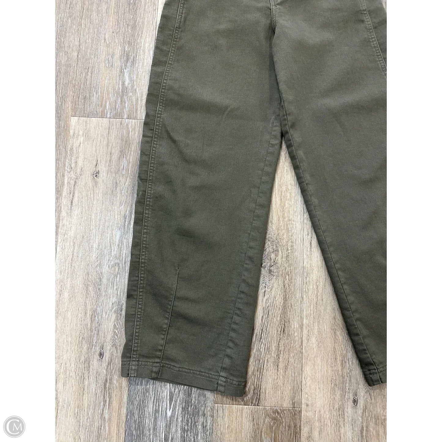 Jeans Straight By Evereve In Green Denim, Size: 0