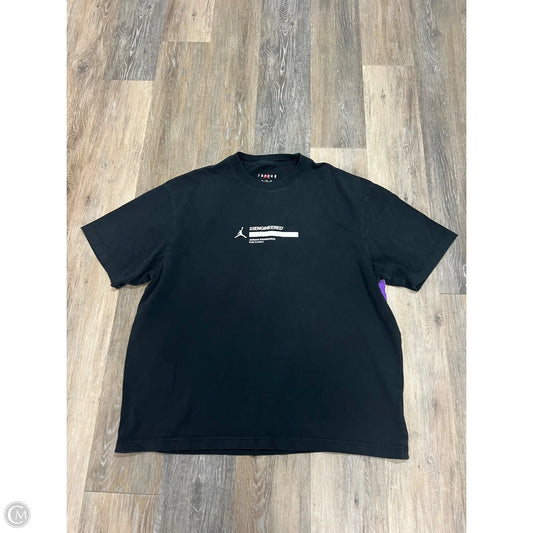 Top Short Sleeve Luxury Designer By Jordan In Black, Size: Xl