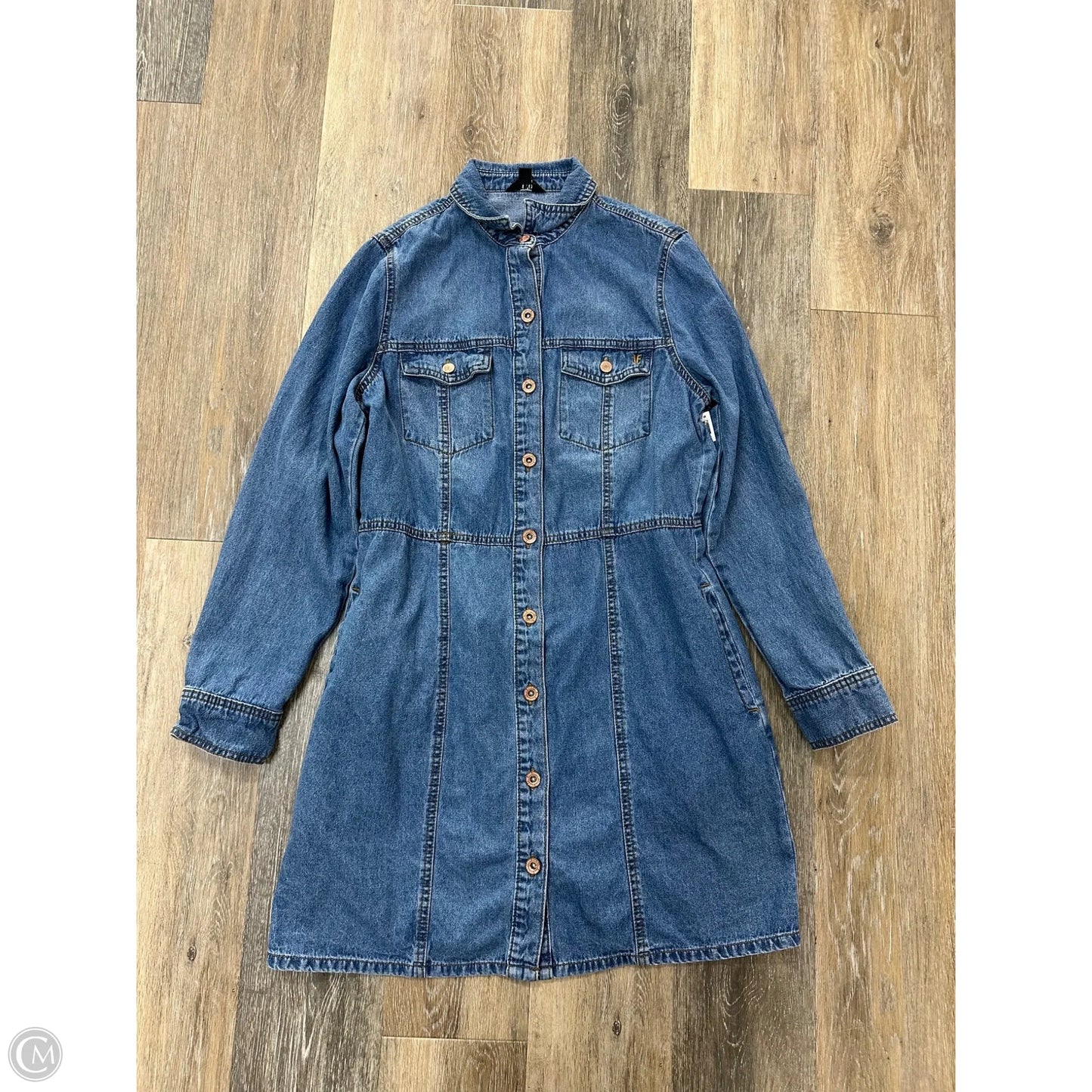 Dress Designer By Frye In Blue Denim, Size: M