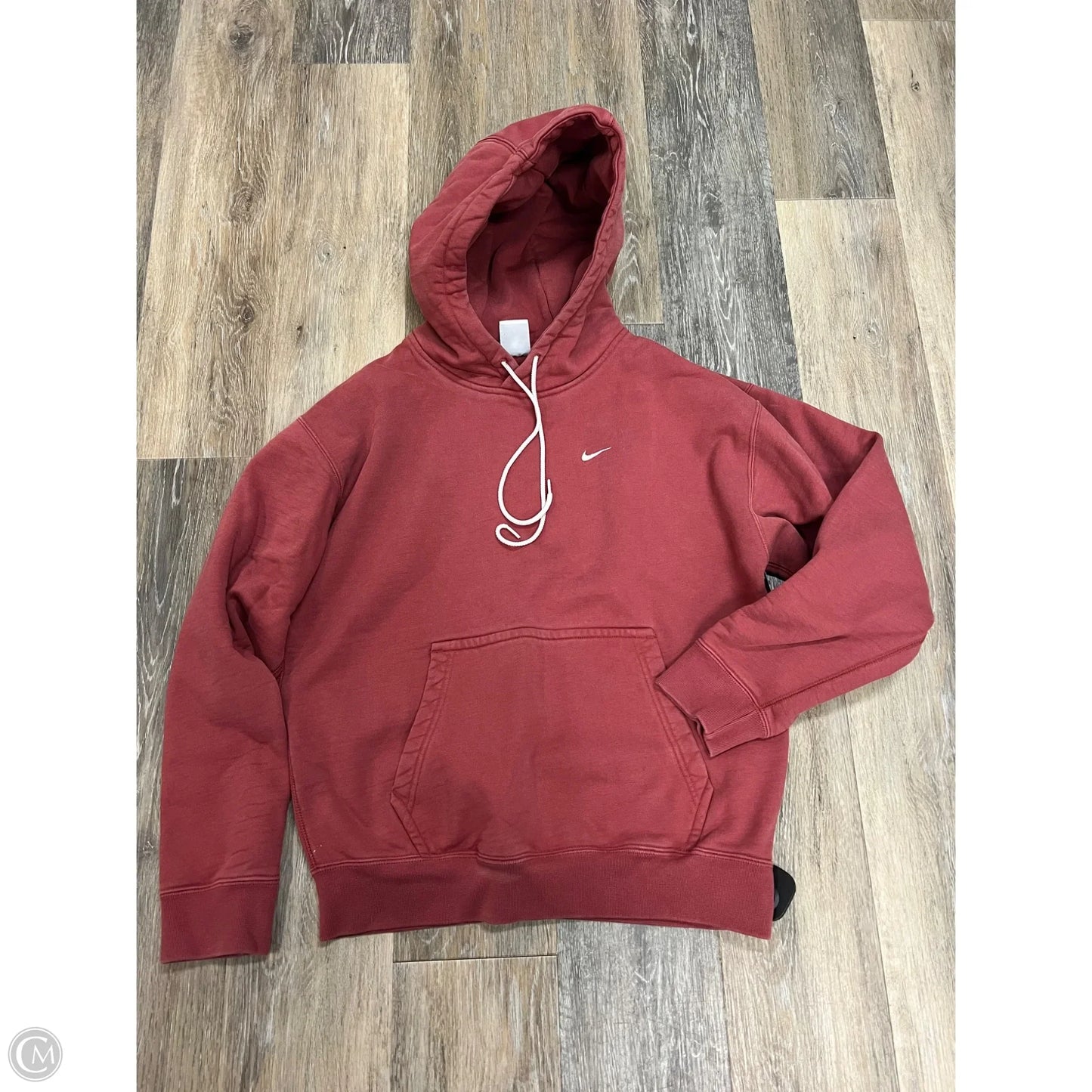 Athletic Sweatshirt Hoodie By Nike In Red, Size: S