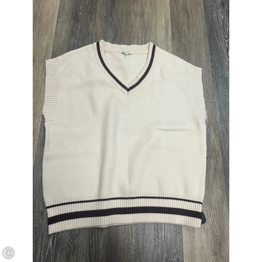 Sweater Short Sleeve By Z Supply In White, Size: M
