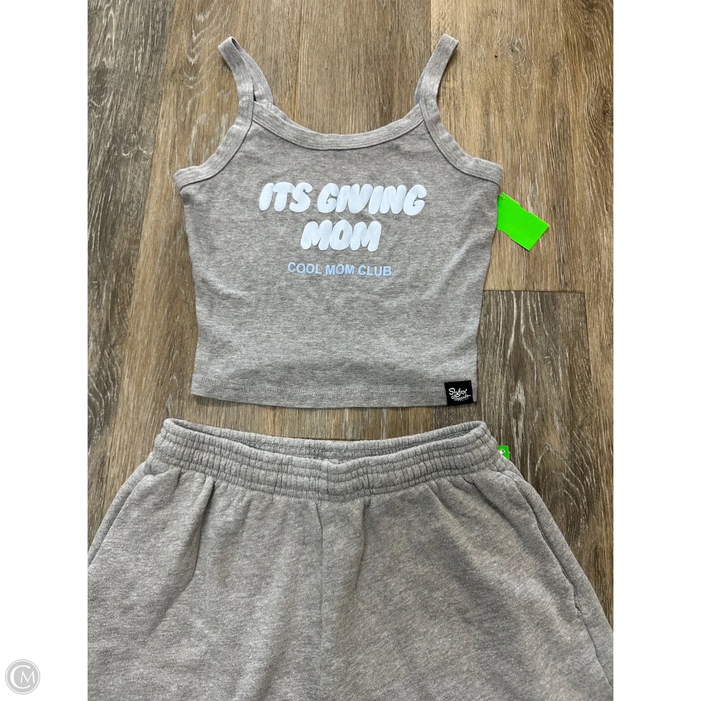 Shorts Set By Slyfox Threads In Grey, Size: S
