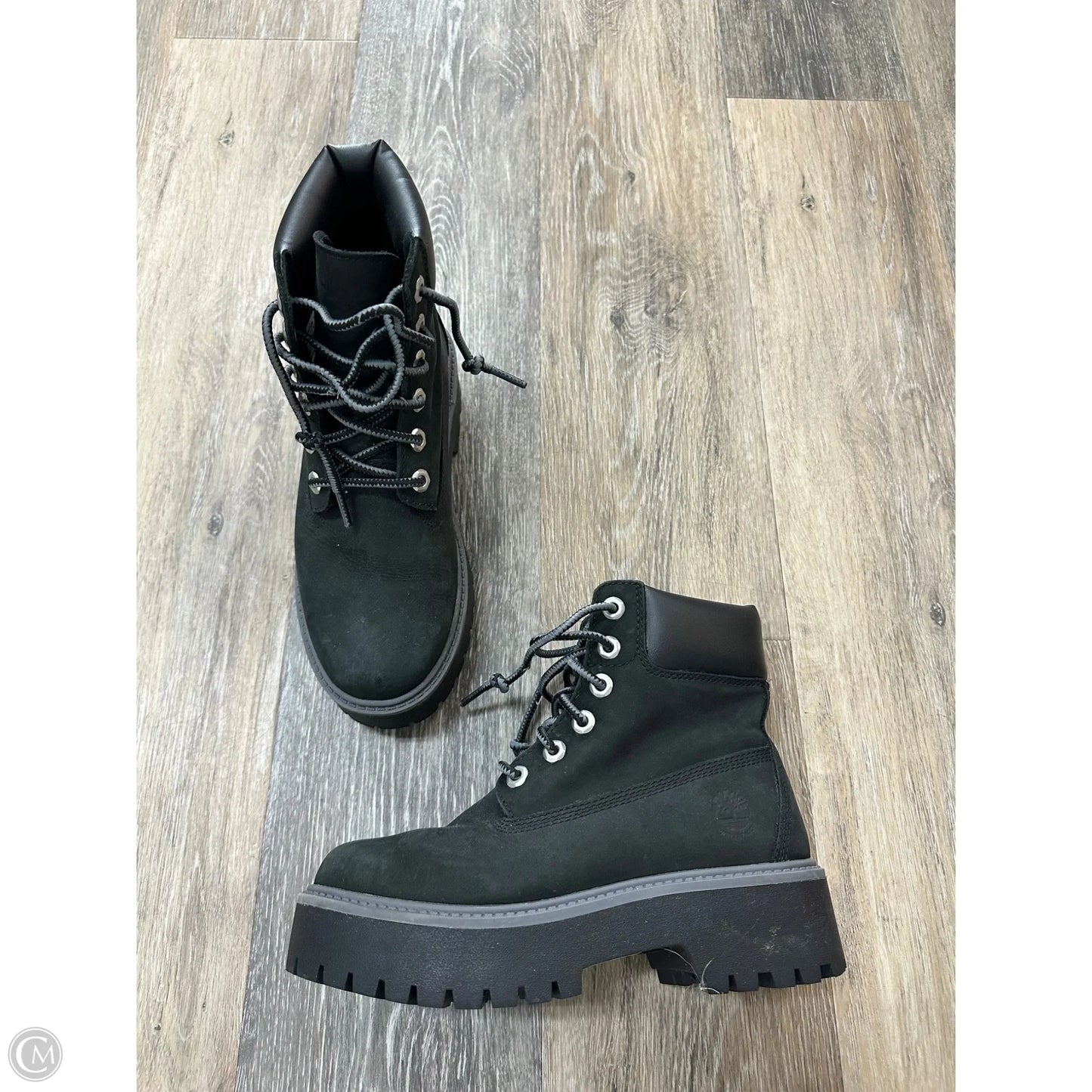 Boots Ankle Heels By Timberland In Black, Size: 6