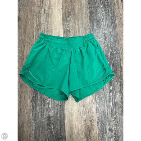 Athletic Shorts By Lululemon In Green, Size: 4