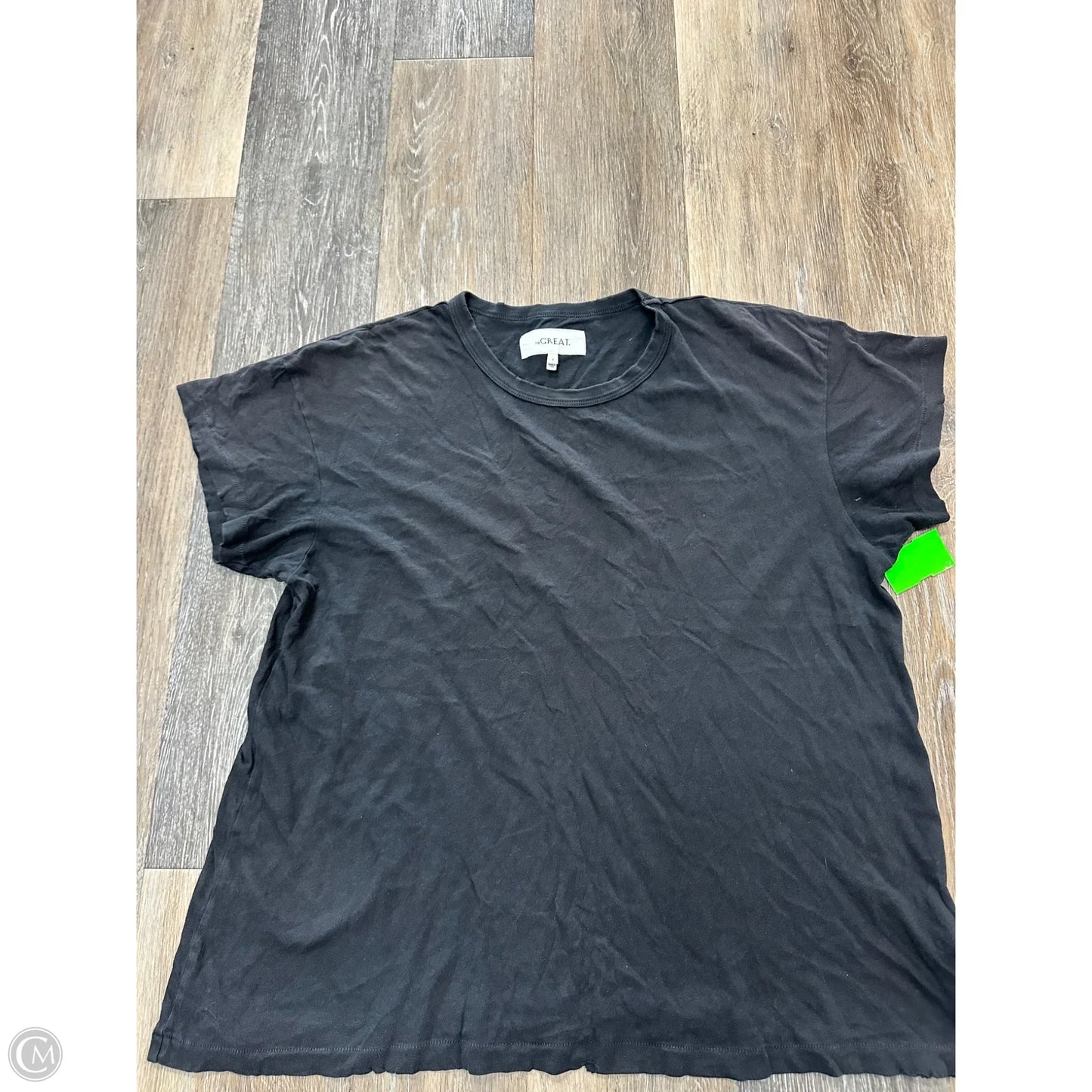Top Short Sleeve By The Great. In Grey, Size: M