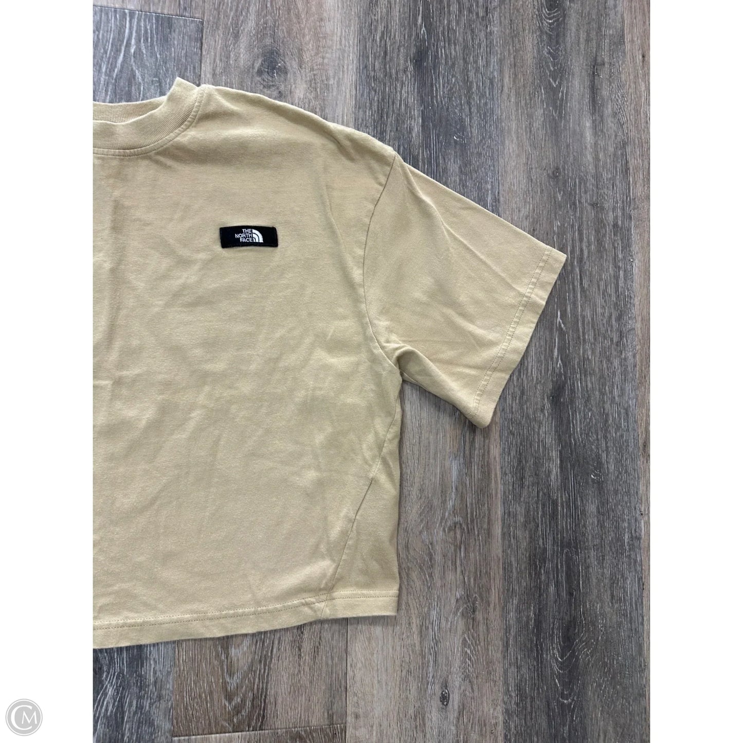 Athletic Top Short Sleeve By The North Face In Tan, Size: M