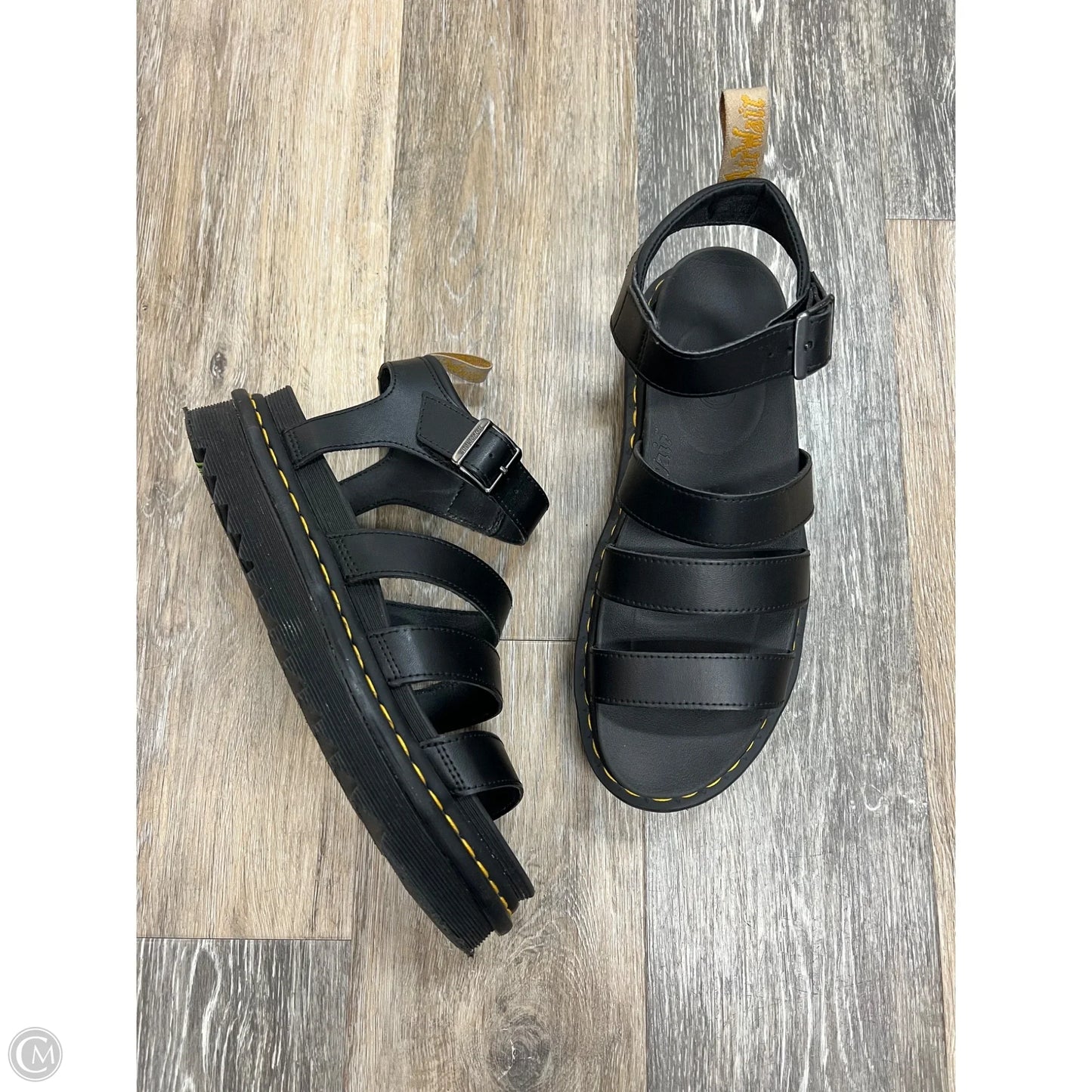 Sandals Flats By Dr Martens In Black, Size: 11
