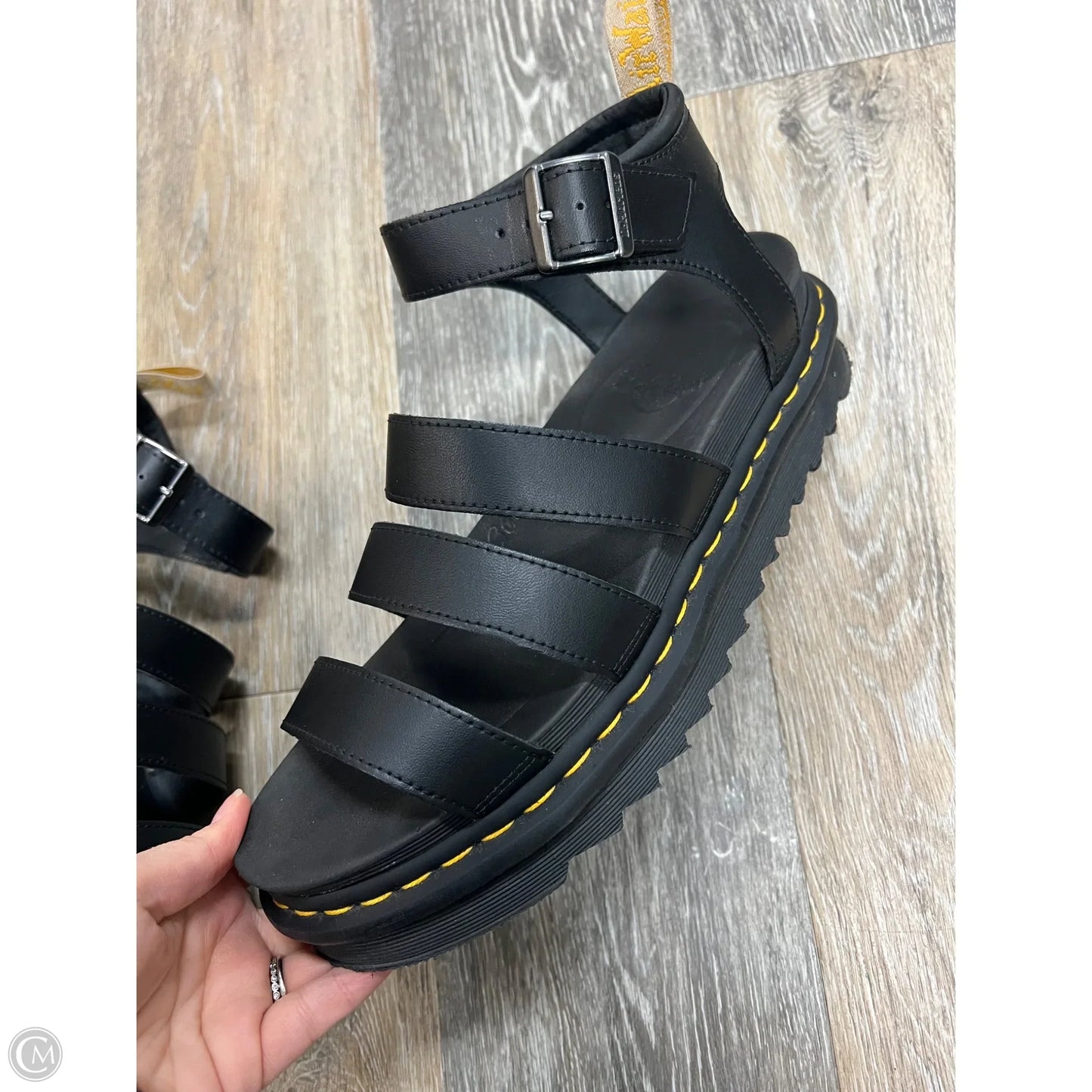 Sandals Flats By Dr Martens In Black, Size: 11