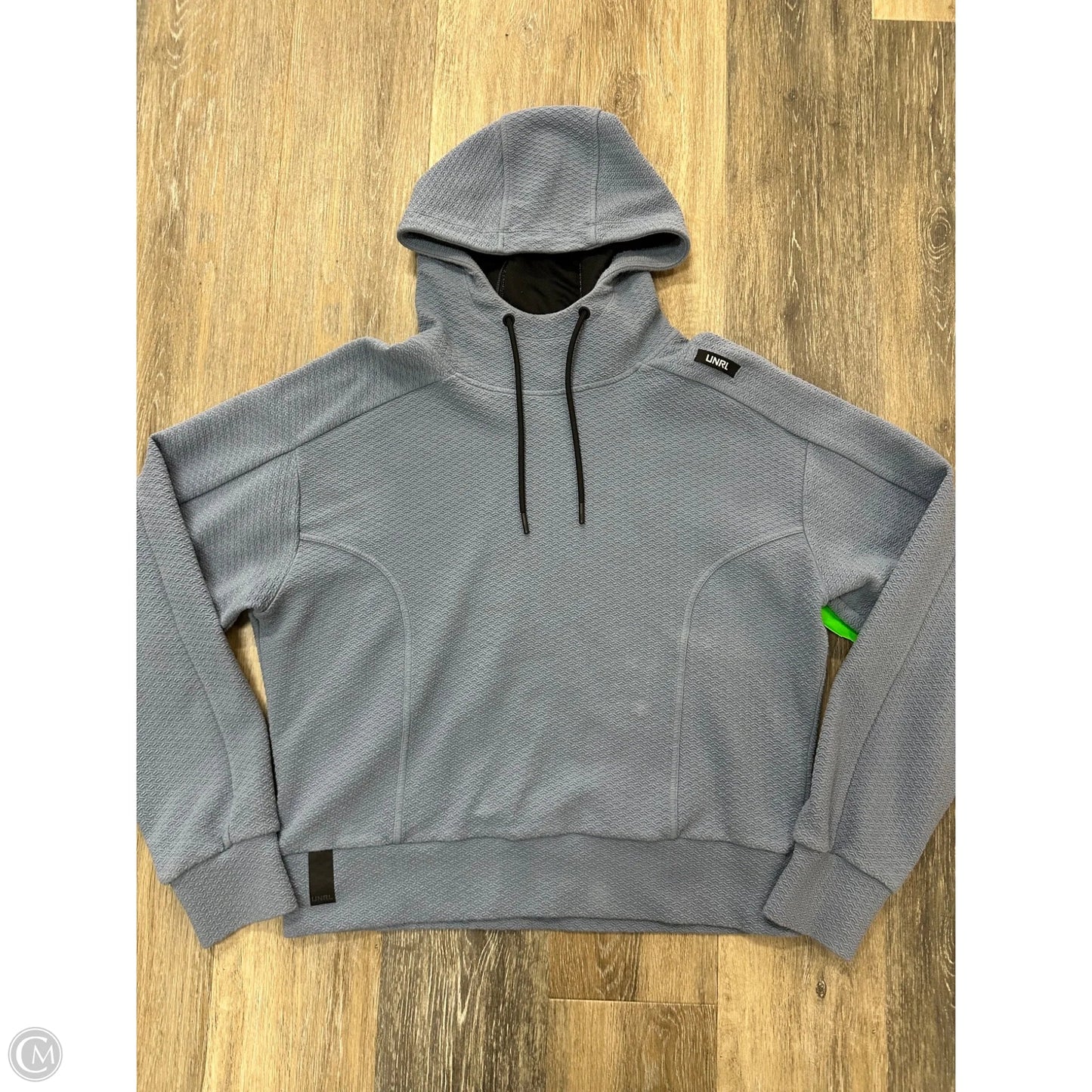 Athletic Sweatshirt Hoodie By UNRL In Blue, Size: L