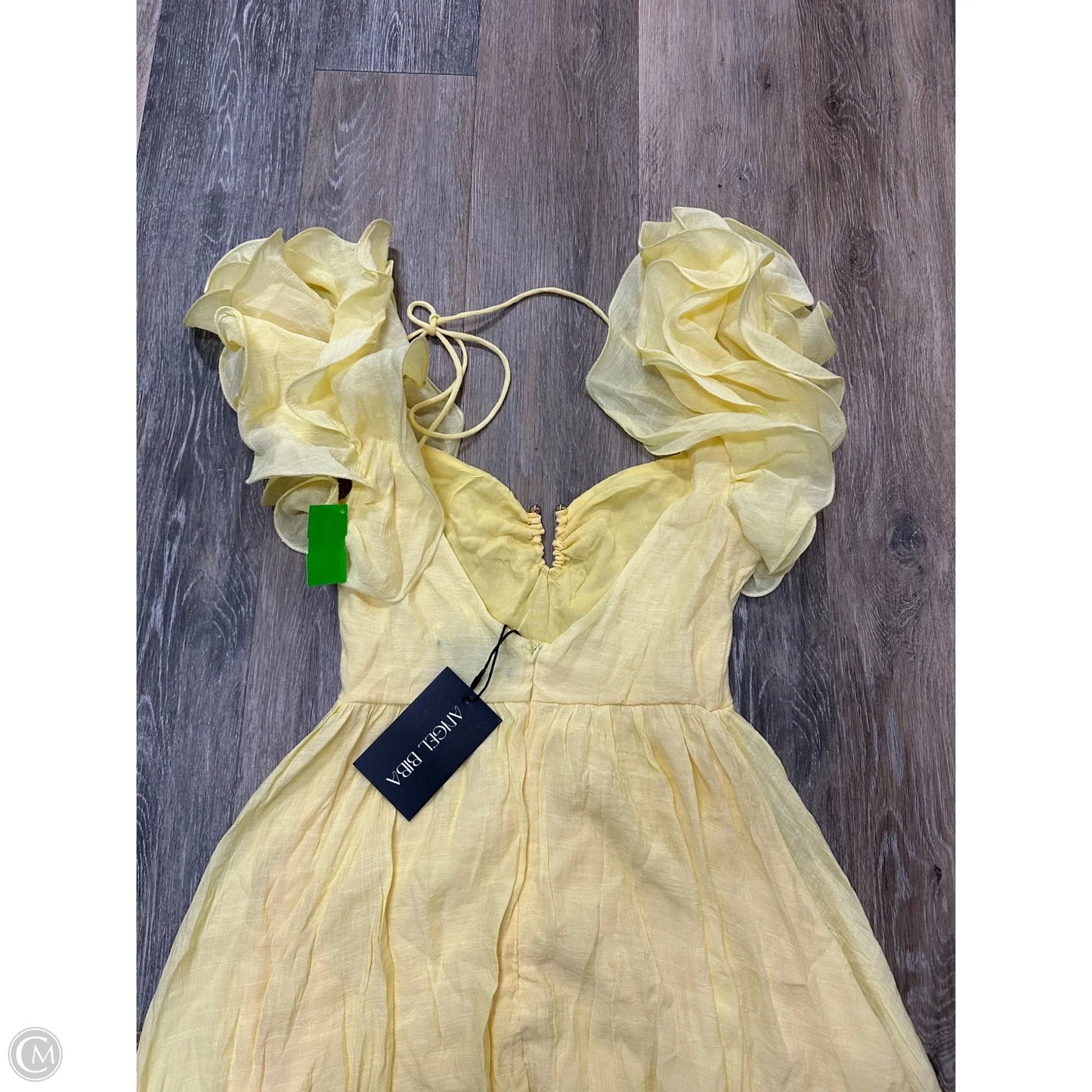 Dress Casual Short By Angel Biba In Yellow, Size: S