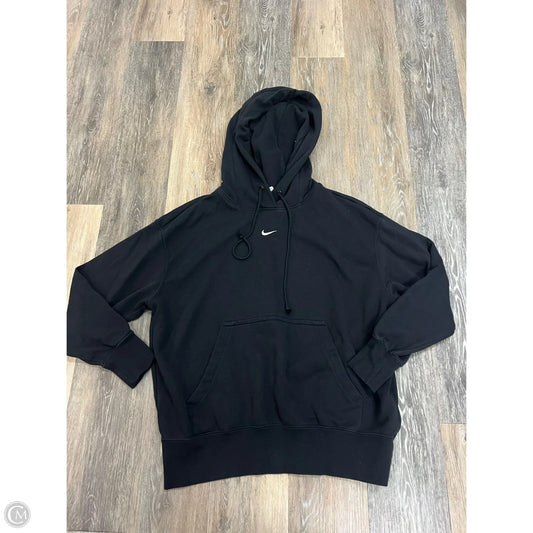 Athletic Sweatshirt Hoodie By Nike Apparel In Black, Size: S