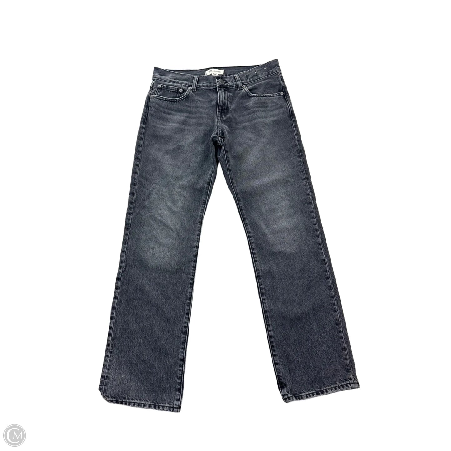 Jeans Straight By Madewell In Black Denim, Size: 2