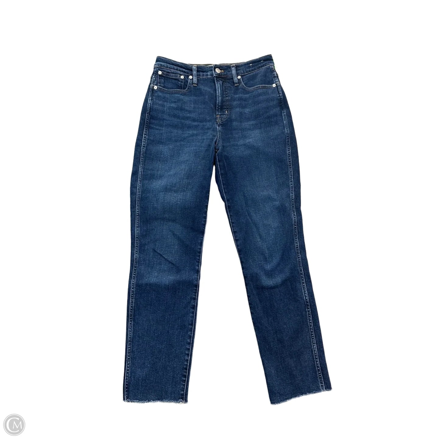 Jeans Straight By Madewell In Blue Denim, Size: 2
