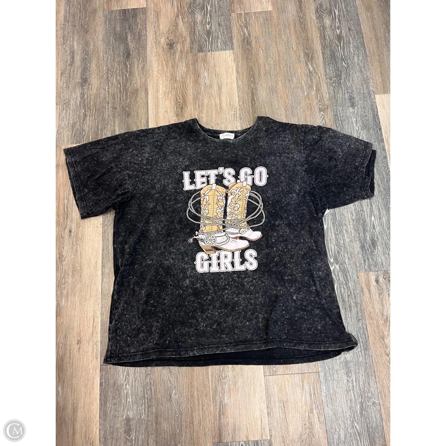 Top Short Sleeve By The Nines In Black, Size: 3x