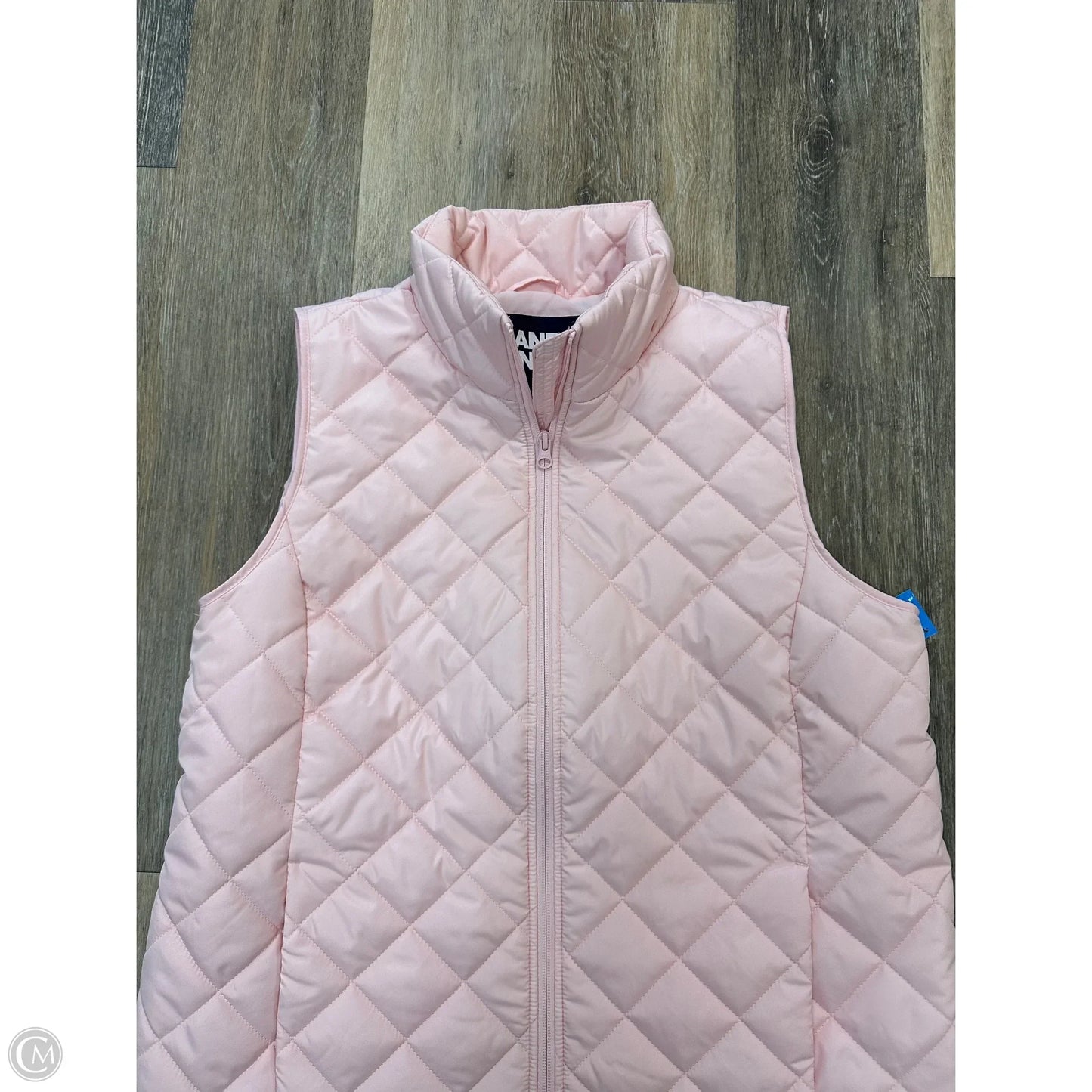 Vest Puffer & Quilted By Lands End In Pink, Size: M
