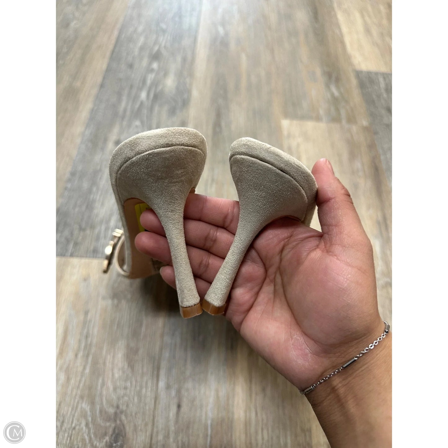 Sandals Heels Stiletto By Azalea Wang In Cream, Size: 10