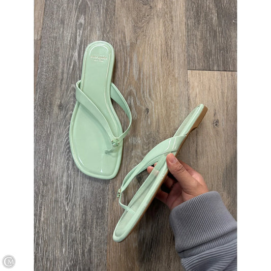 Sandals Designer By Kate Spade In Green, Size: 10