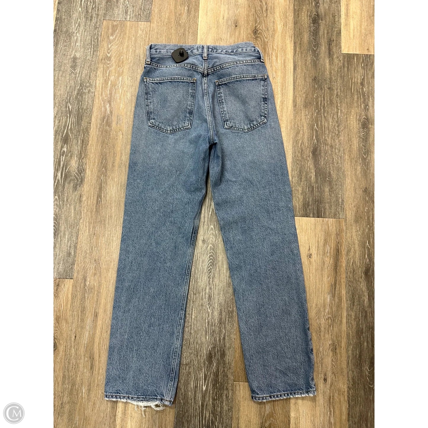 Jeans Straight By Agolde In Blue Denim, Size: 2
