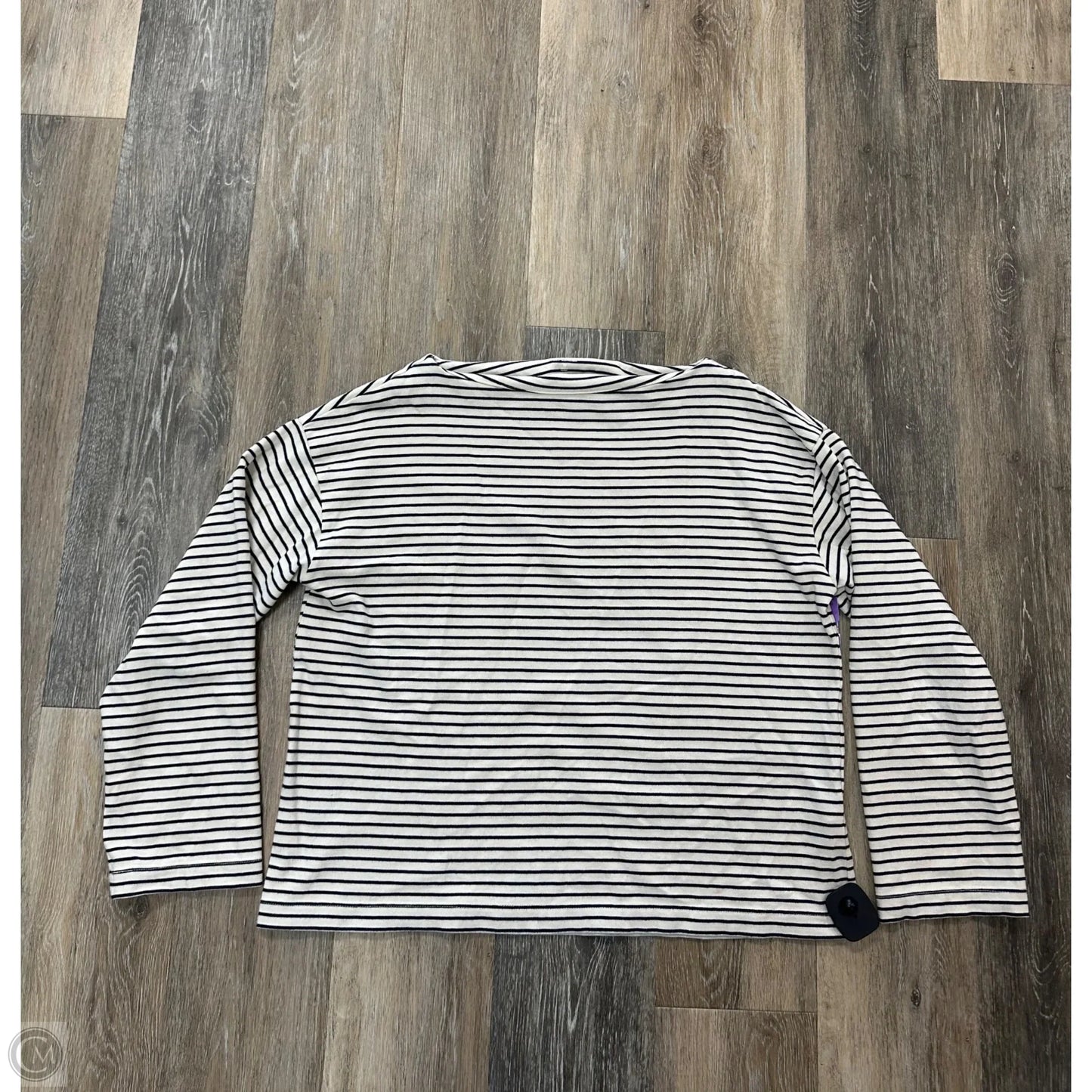 Top Long Sleeve By Abercrombie And Fitch In Striped Pattern, Size: M