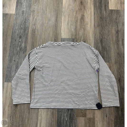 Top Long Sleeve By Abercrombie And Fitch In Striped Pattern, Size: M