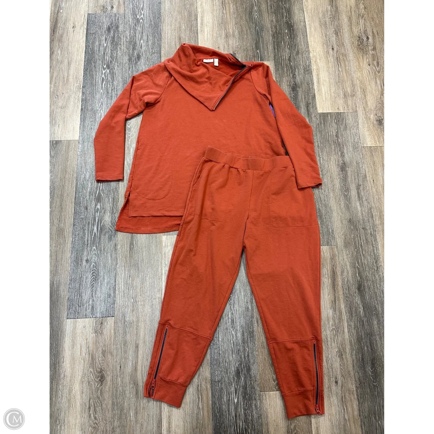 Lounge Set Pants By Logo In Orange, Size: S
