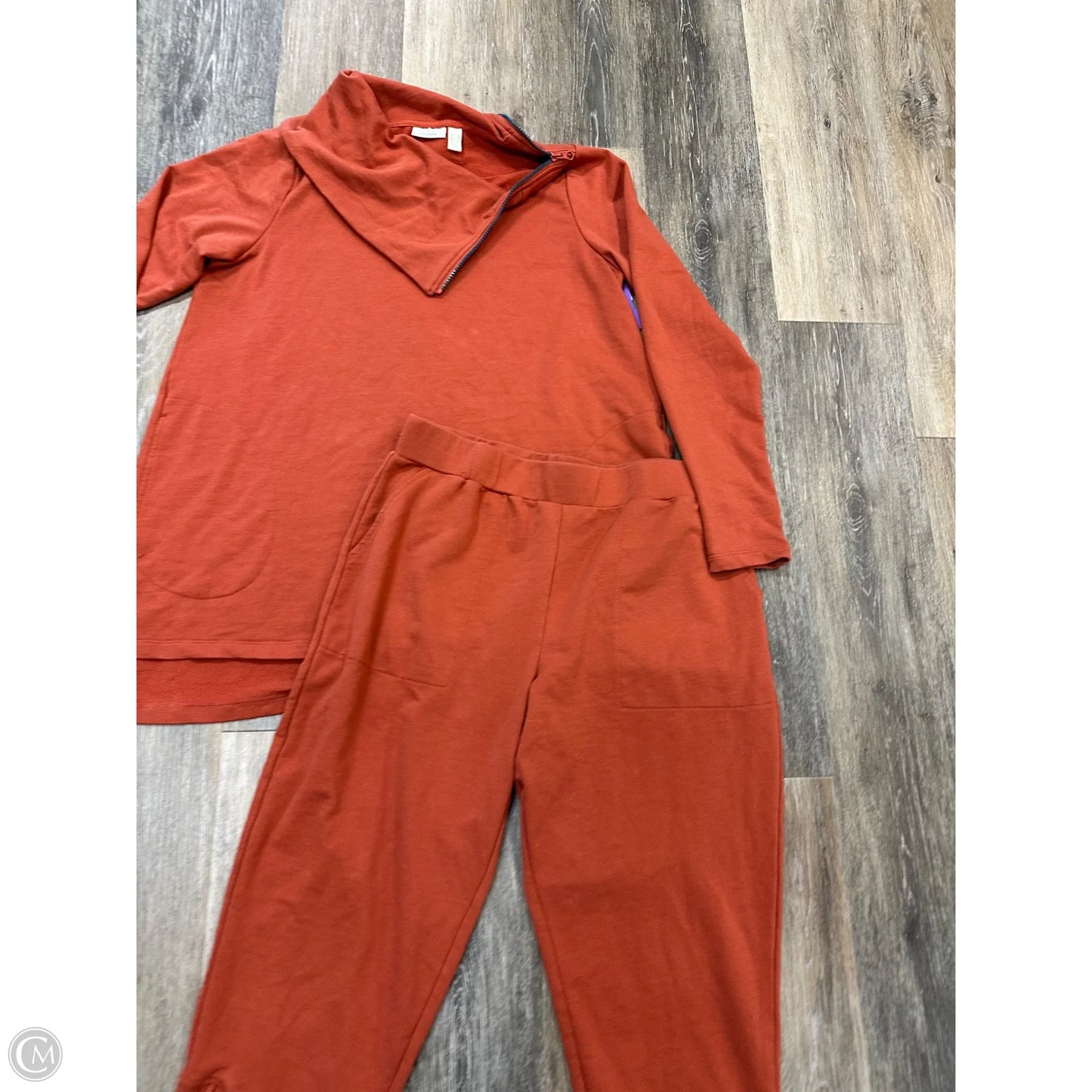 Lounge Set Pants By Logo In Orange, Size: S