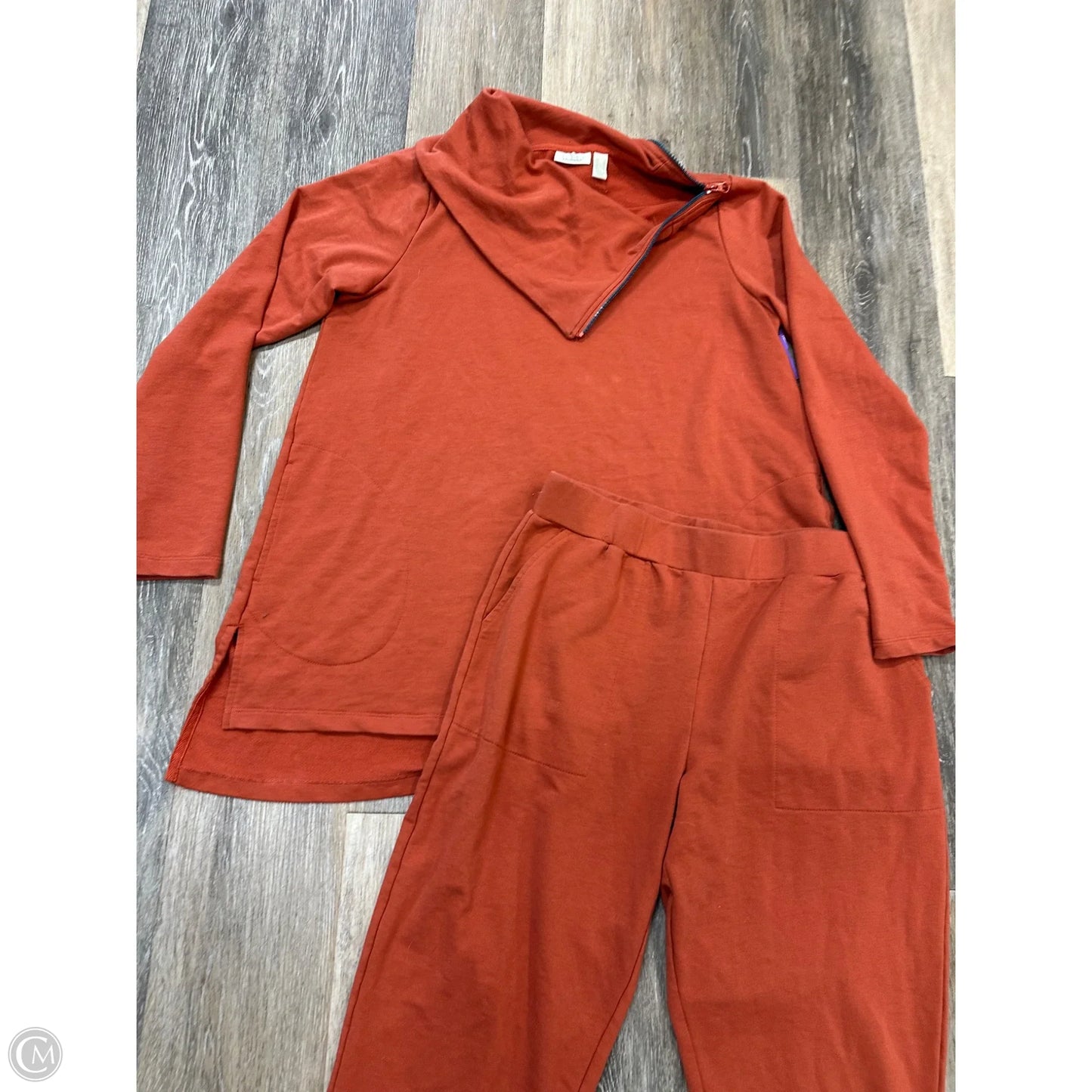 Lounge Set Pants By Logo In Orange, Size: S