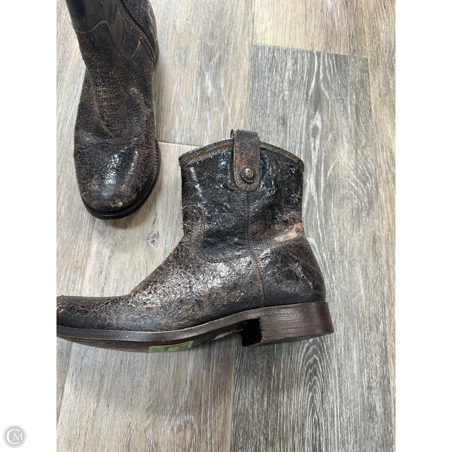 Boots Designer By Frye In Brown, Size: 6.5