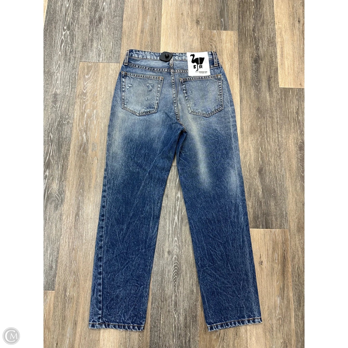 Jeans Straight By Free People In Blue Denim, Size: 2
