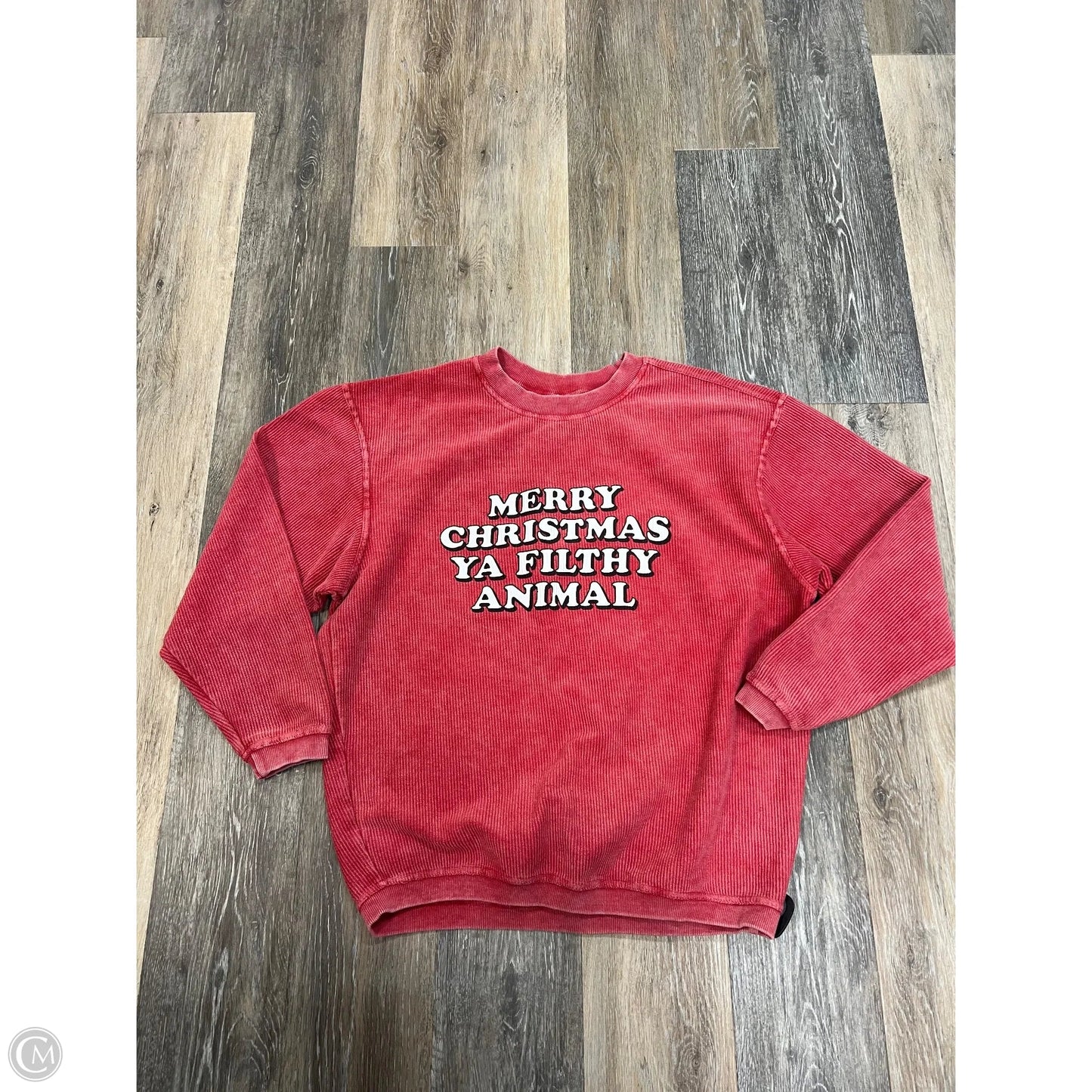 Sweatshirt Crewneck By Chicka-d In Red, Size: M