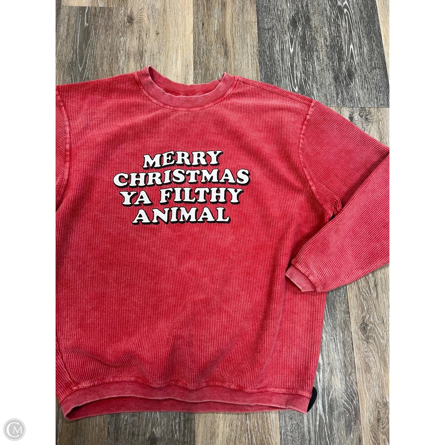 Sweatshirt Crewneck By Chicka-d In Red, Size: M