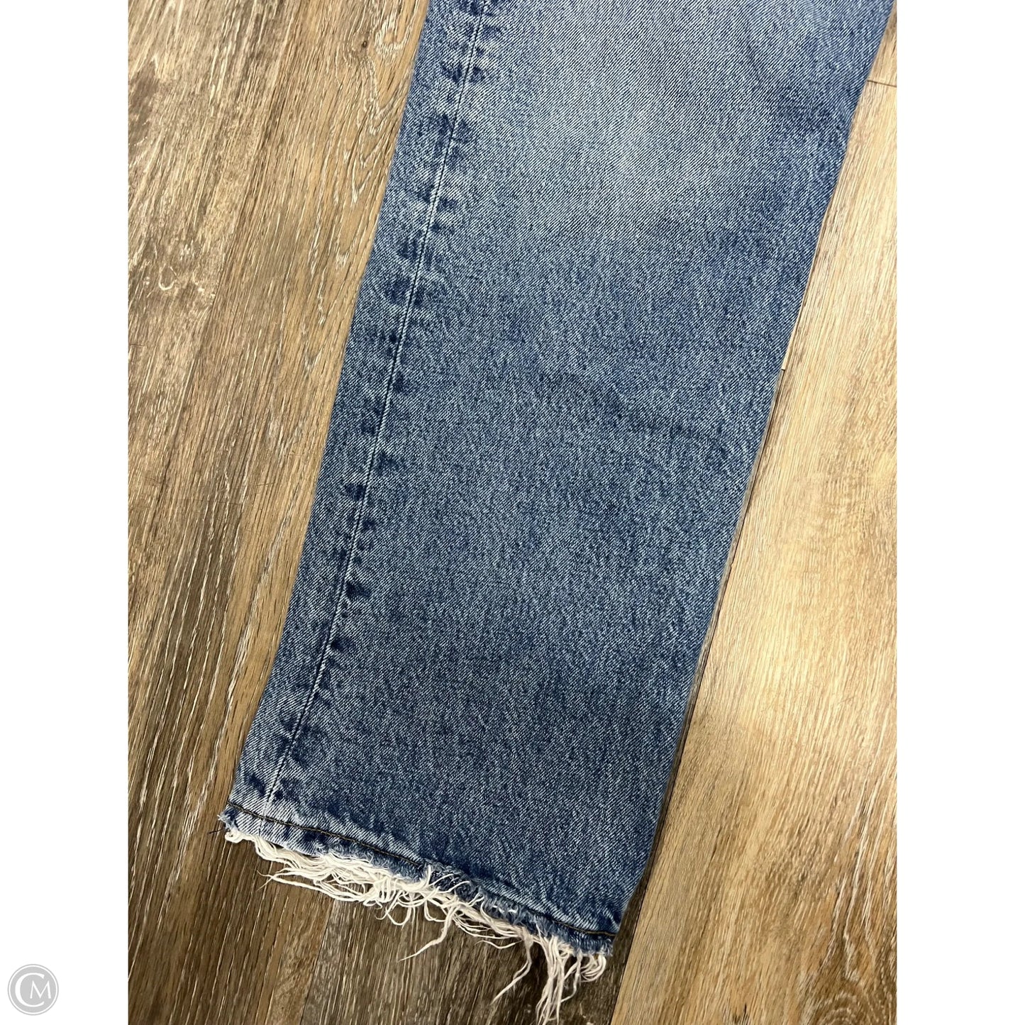 Jeans Straight By Agolde In Blue Denim, Size: 2