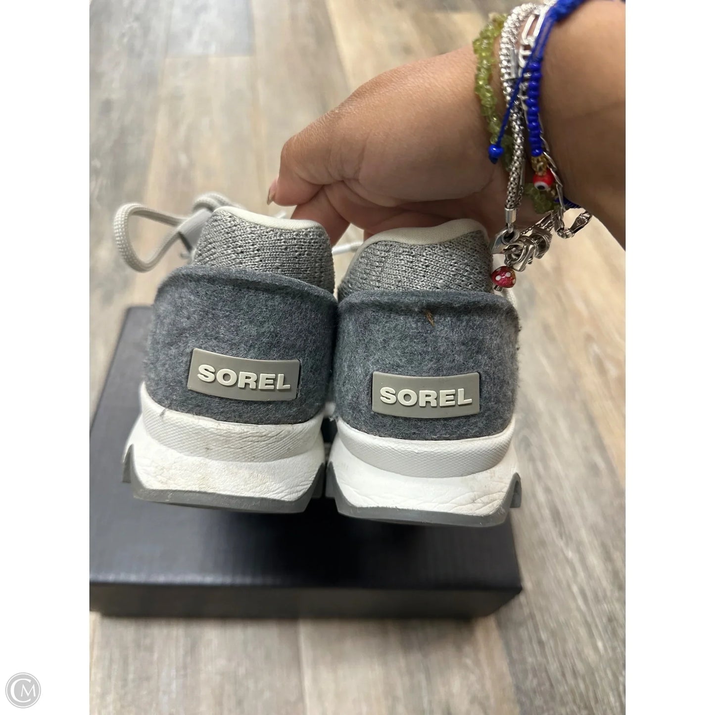 Shoes Athletic By Sorel In Grey, Size: 7