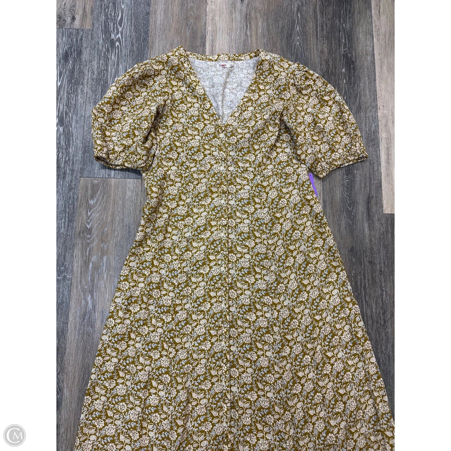 -Dress Casual Maxi By Faherty In Floral Print, Size: M