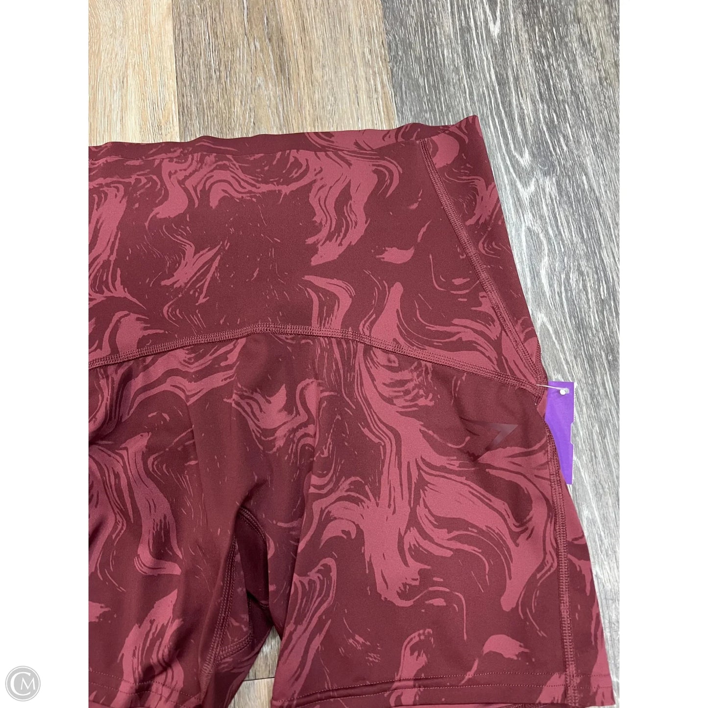 Athletic Shorts By Gym Shark In Maroon, Size: M