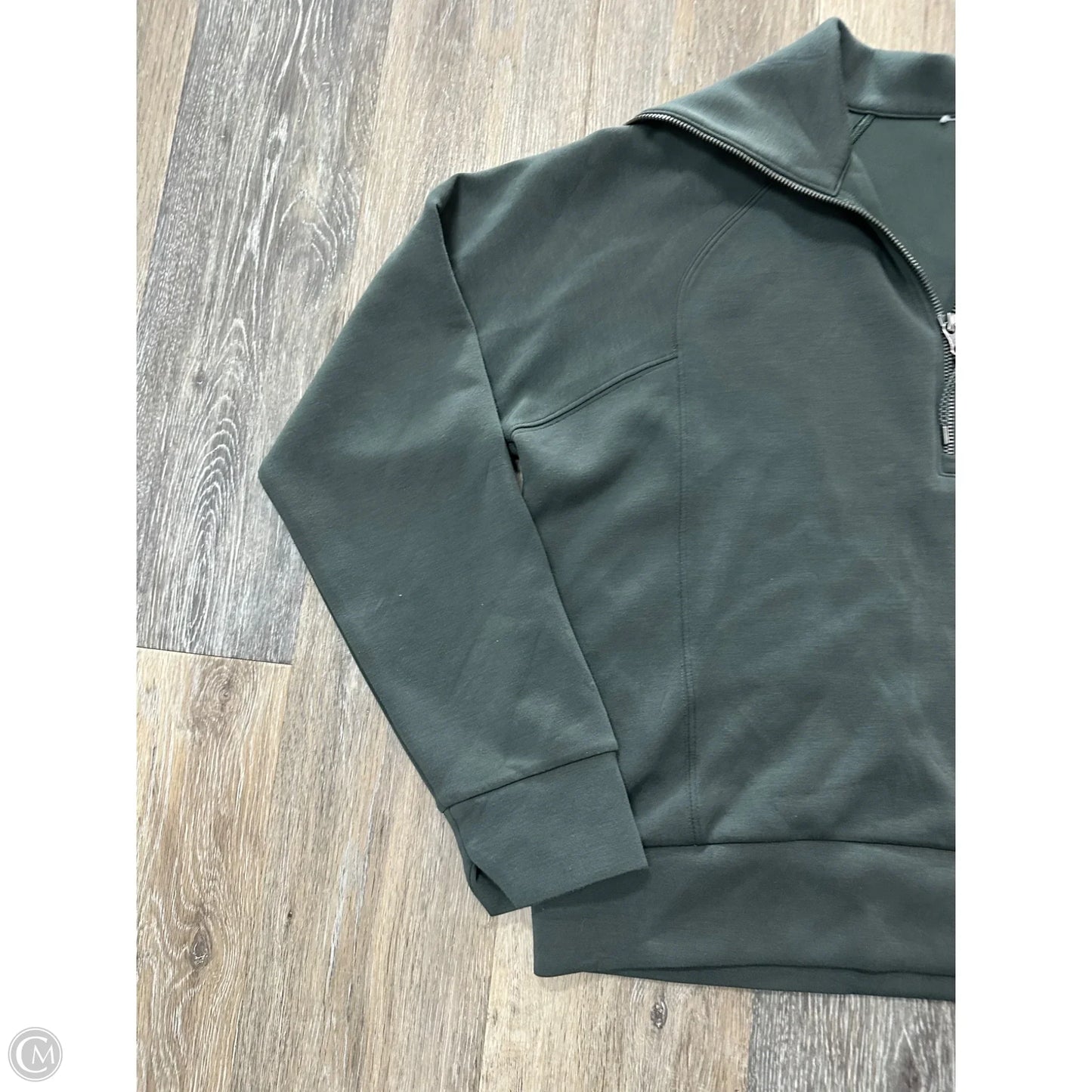 Athletic Jacket By Spanx In Green, Size: M