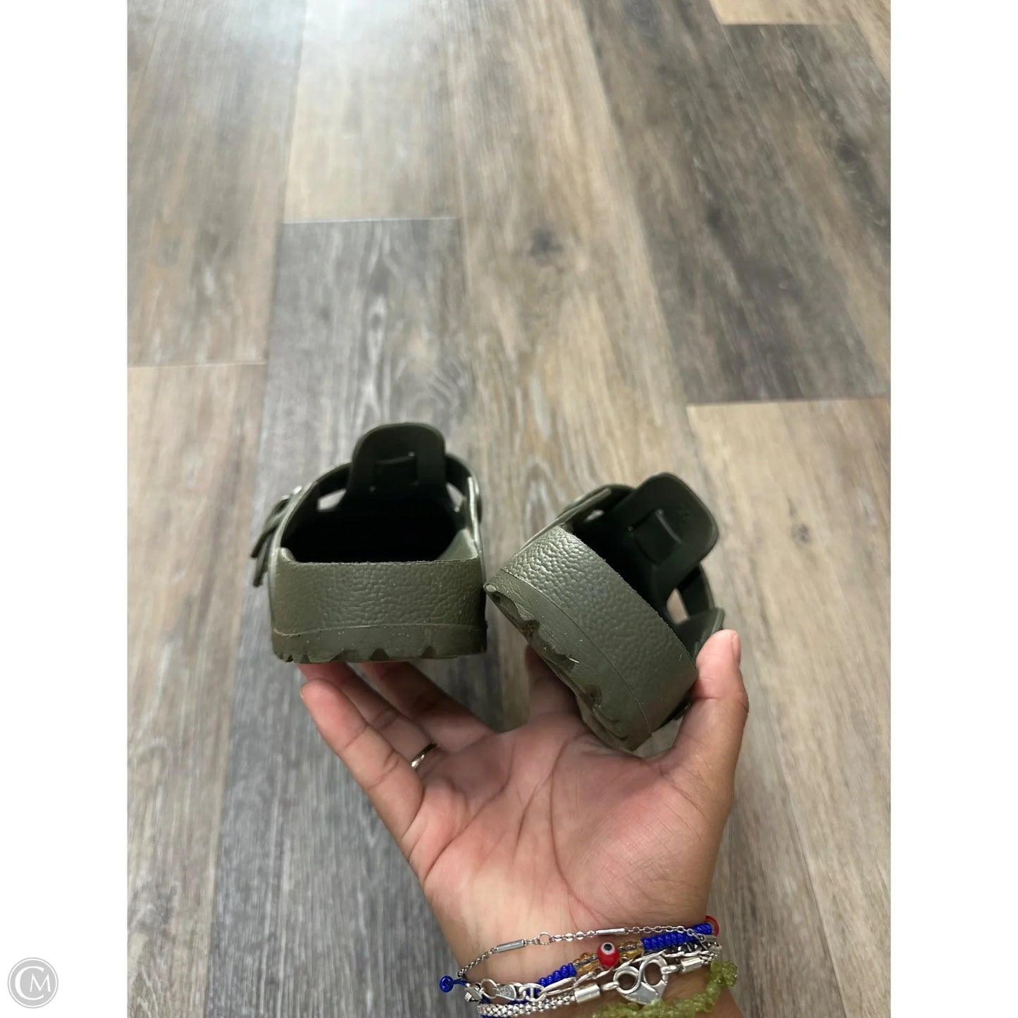 Shoes Flats By Birkenstock In Green, Size: 6.5