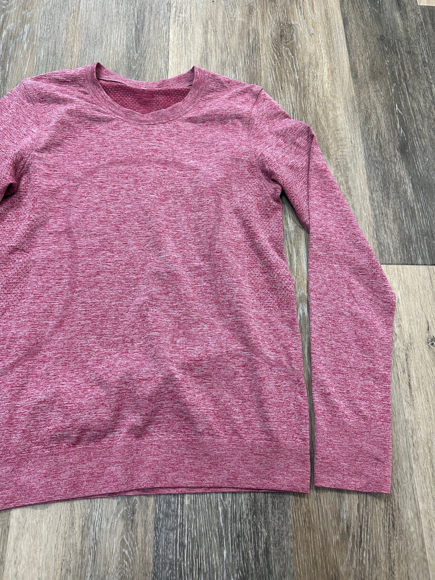 Pink Athletic Top Long Sleeve Crewneck Lululemon, Size 6