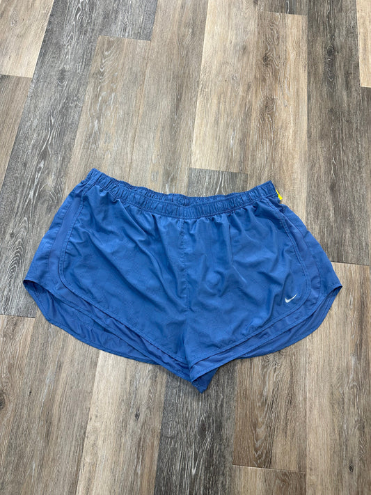 Athletic Shorts By Nike Apparel In Blue, Size: 3x