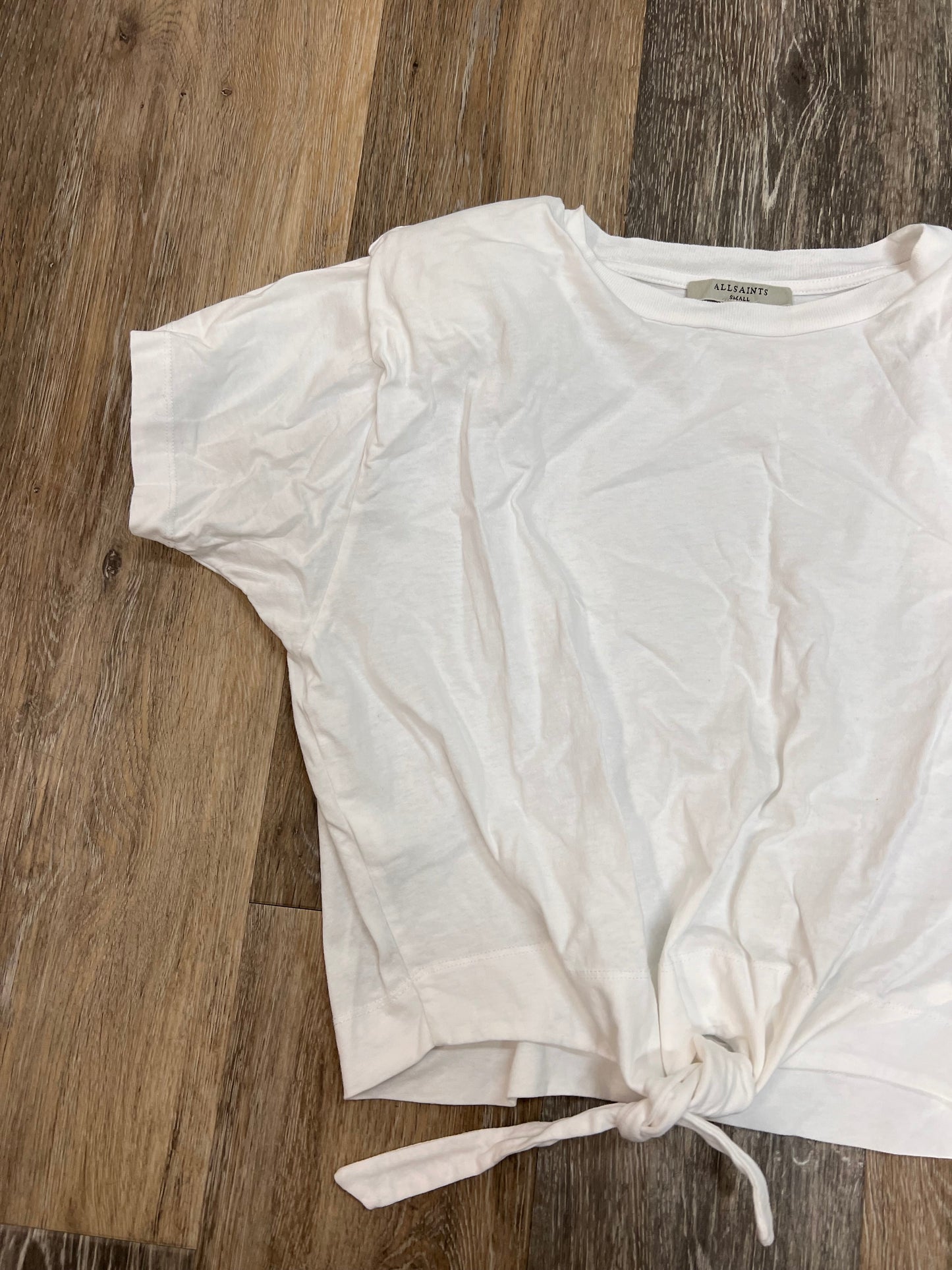 Top Short Sleeve By All Saints In White, Size: S