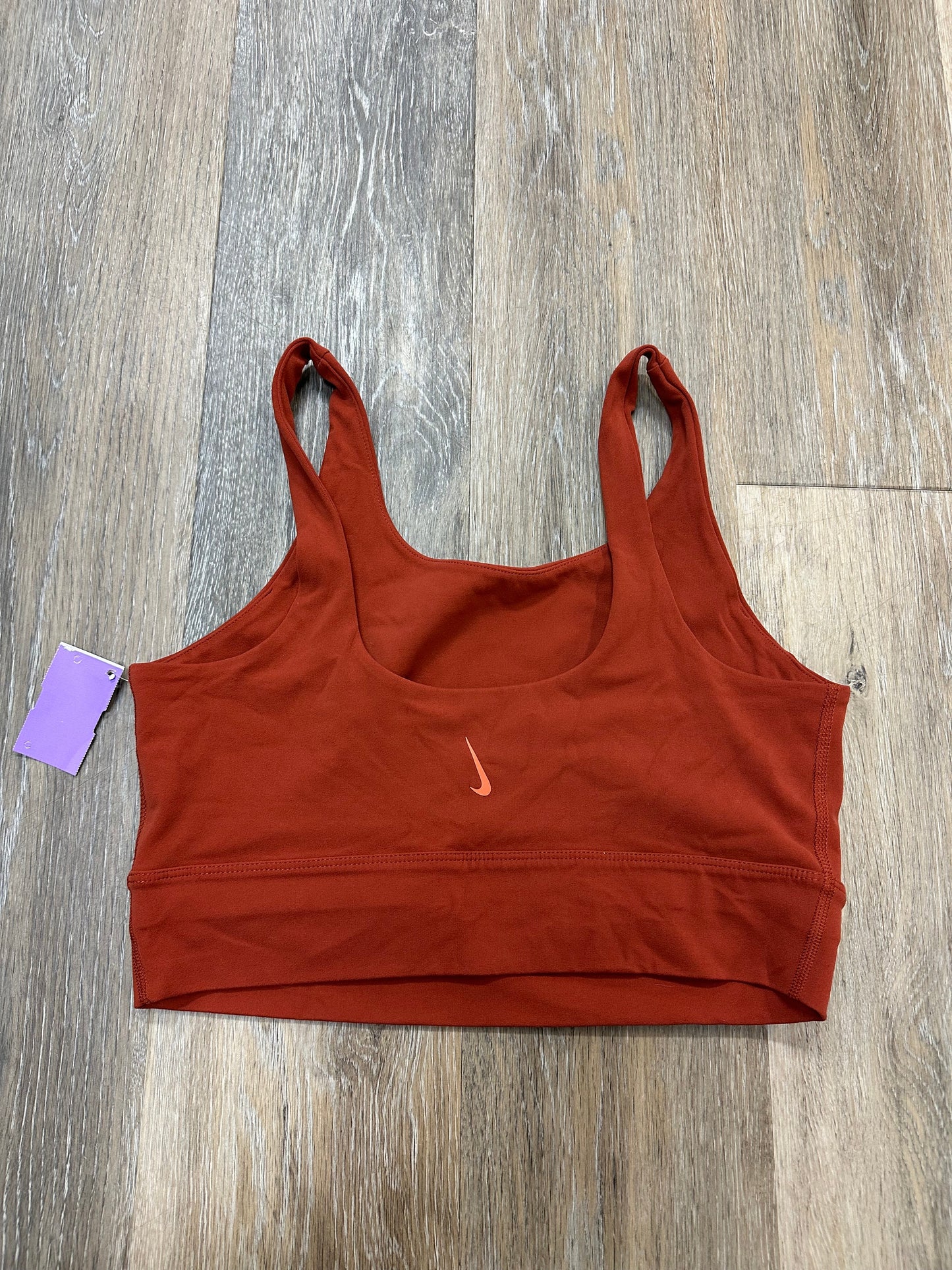 Athletic Bra By Nike Apparel In Orange, Size: M