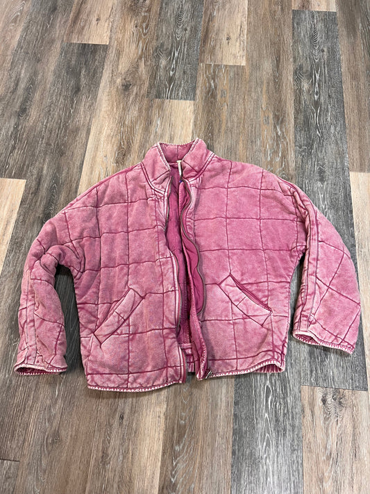 Jacket Puffer & Quilted By Free People In Pink, Size: Xs