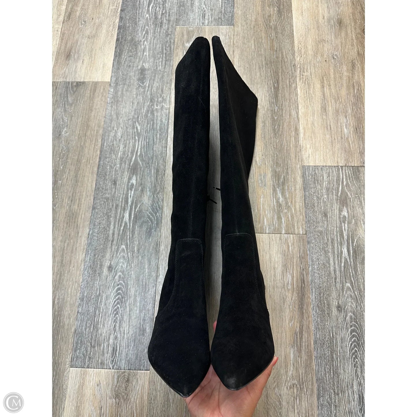 Boots Knee Heels By Steve Madden In Black, Size: 10