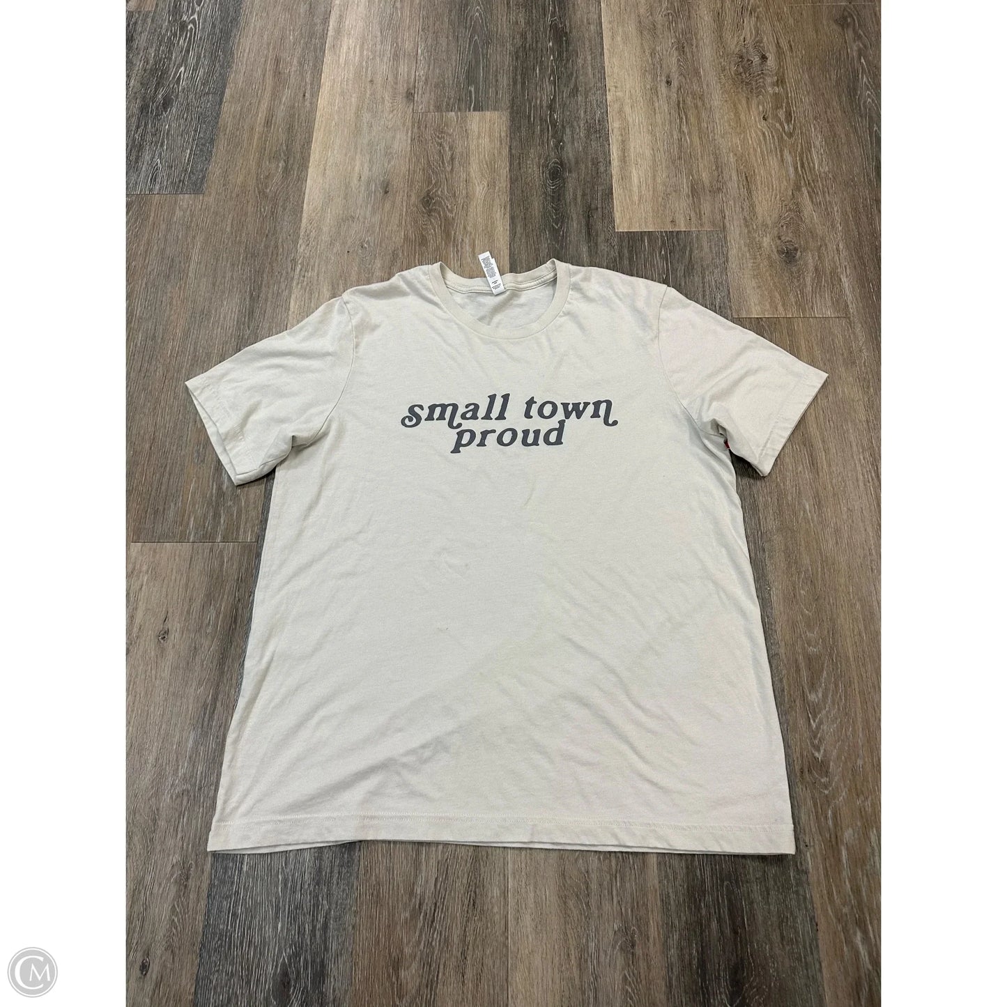 Top Short Sleeve By Bella + Canvas In Cream, Size: Xl