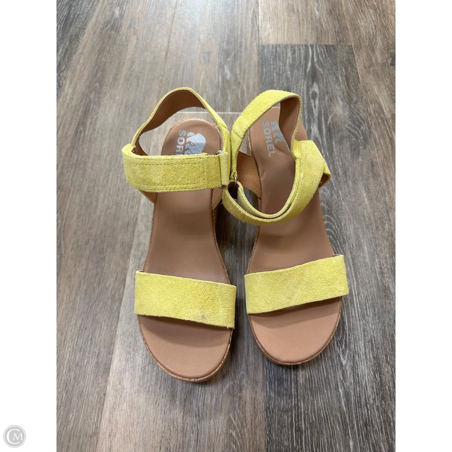 Sandals Heels Platform By Sorel In Yellow, Size: 10
