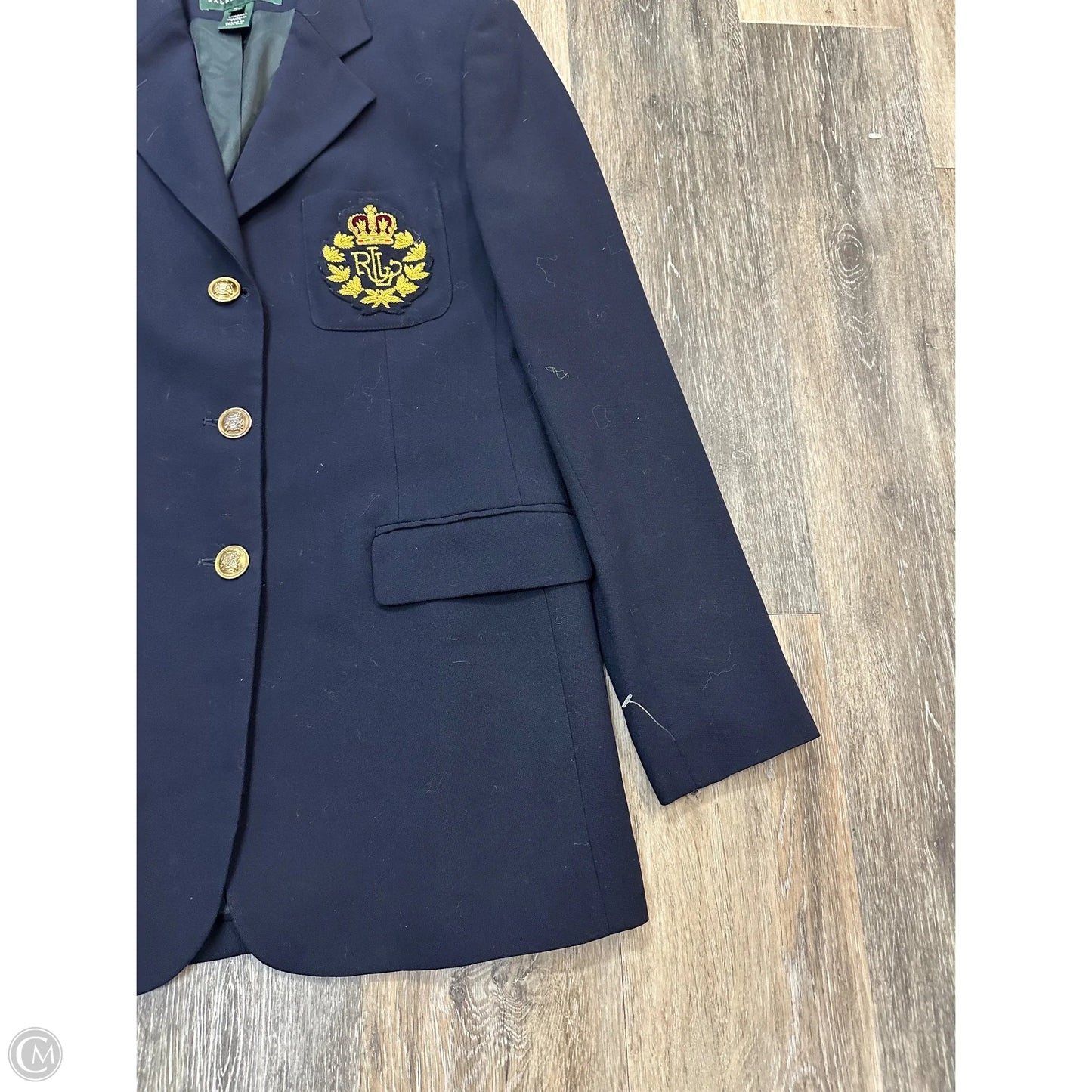 Blazer By Ralph Lauren In Navy, Size: 4