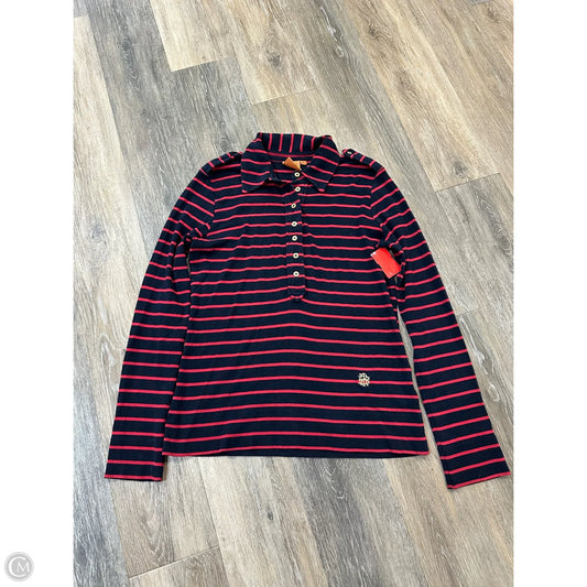 Top Long Sleeve Designer By Tory Burch In Striped Pattern, Size: M