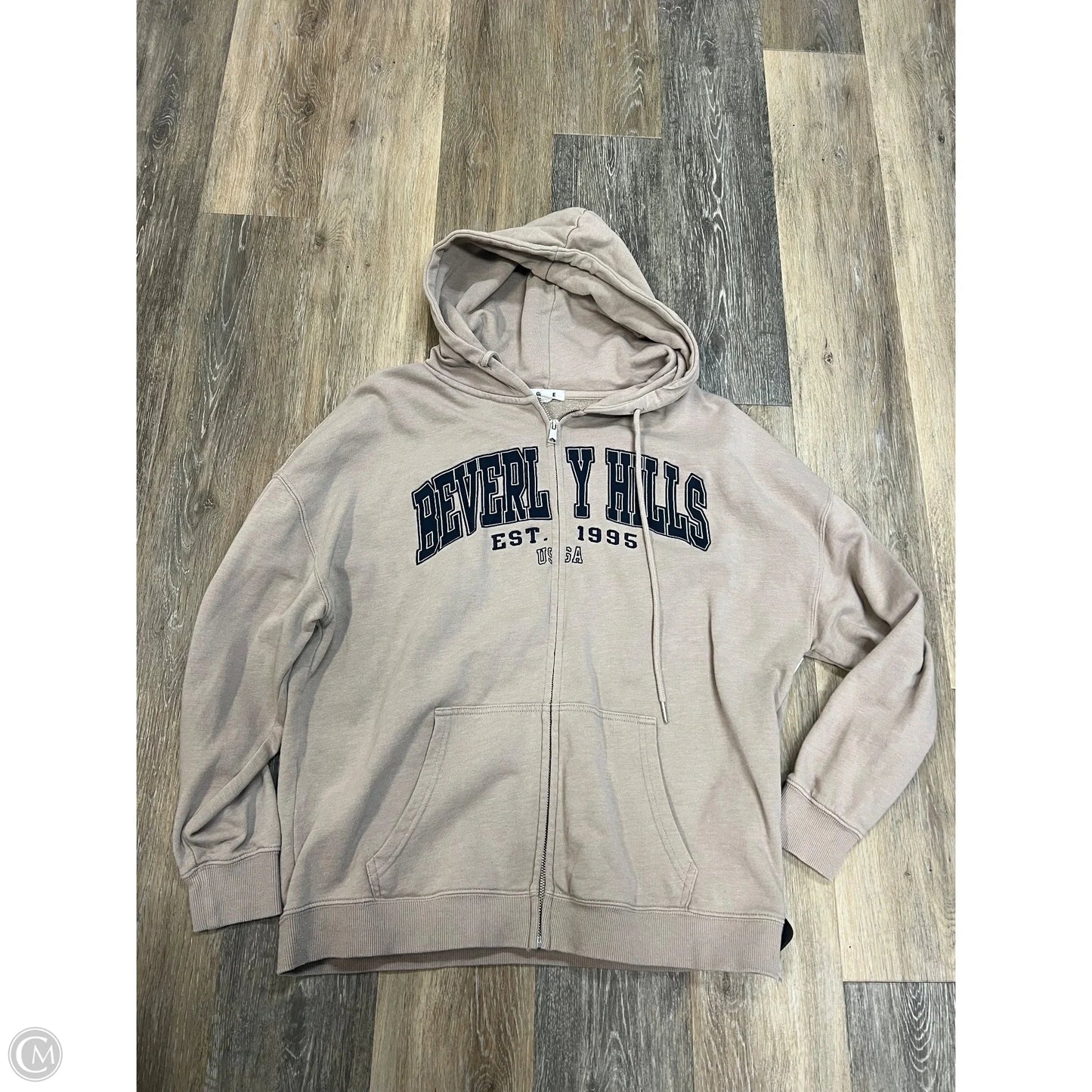 Sweatshirt Hoodie By Garage In Brown, Size: M