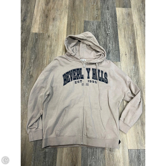 Sweatshirt Hoodie By Garage In Brown, Size: M