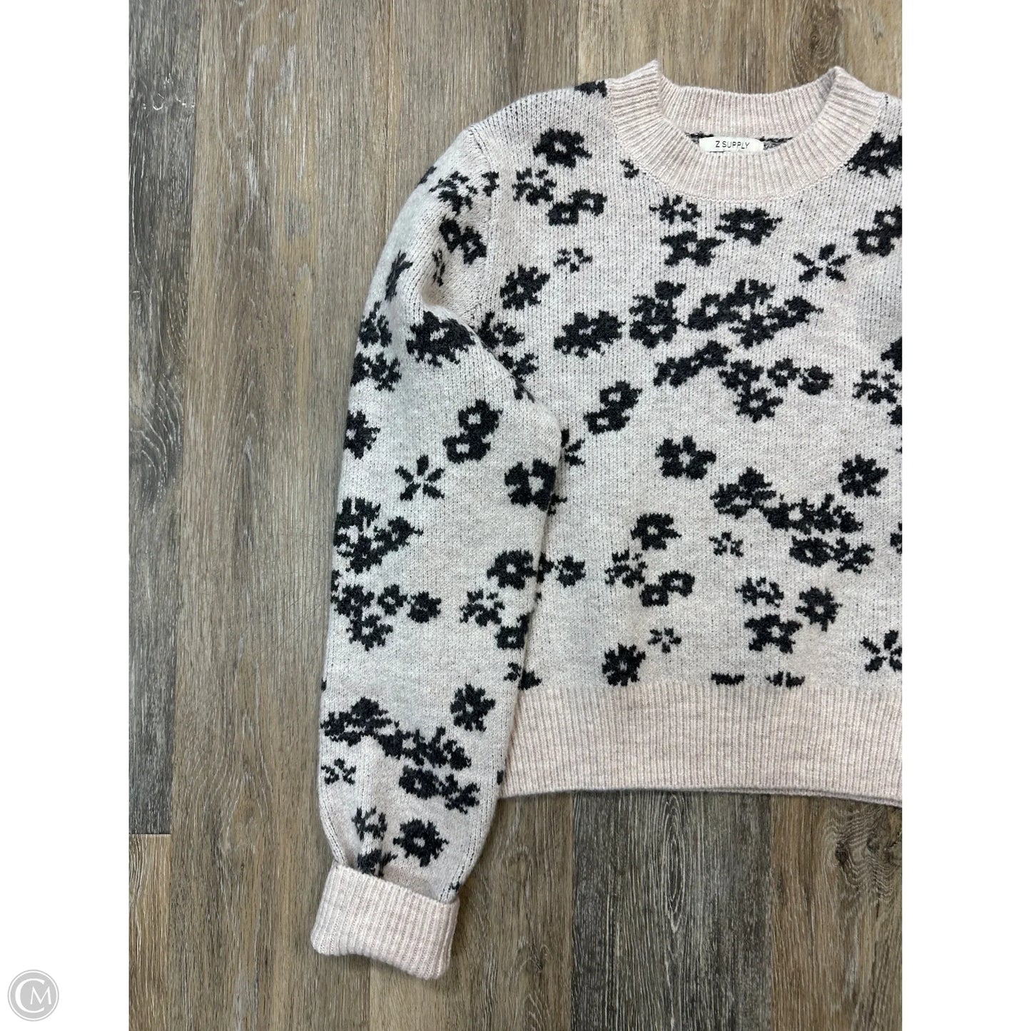 Sweater By Z Supply In Floral Print, Size: L